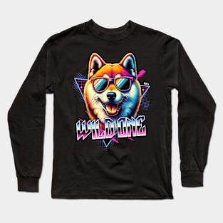 Wild One Shiba Inu Dog Long Sleeve T-Shirt